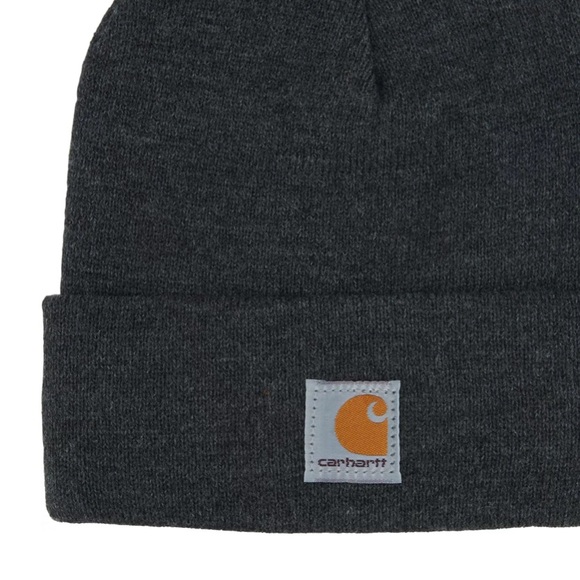 DARK GREY KIDS CARHARTT Beanie HAT CAP *NEW - Picture 2 of 2